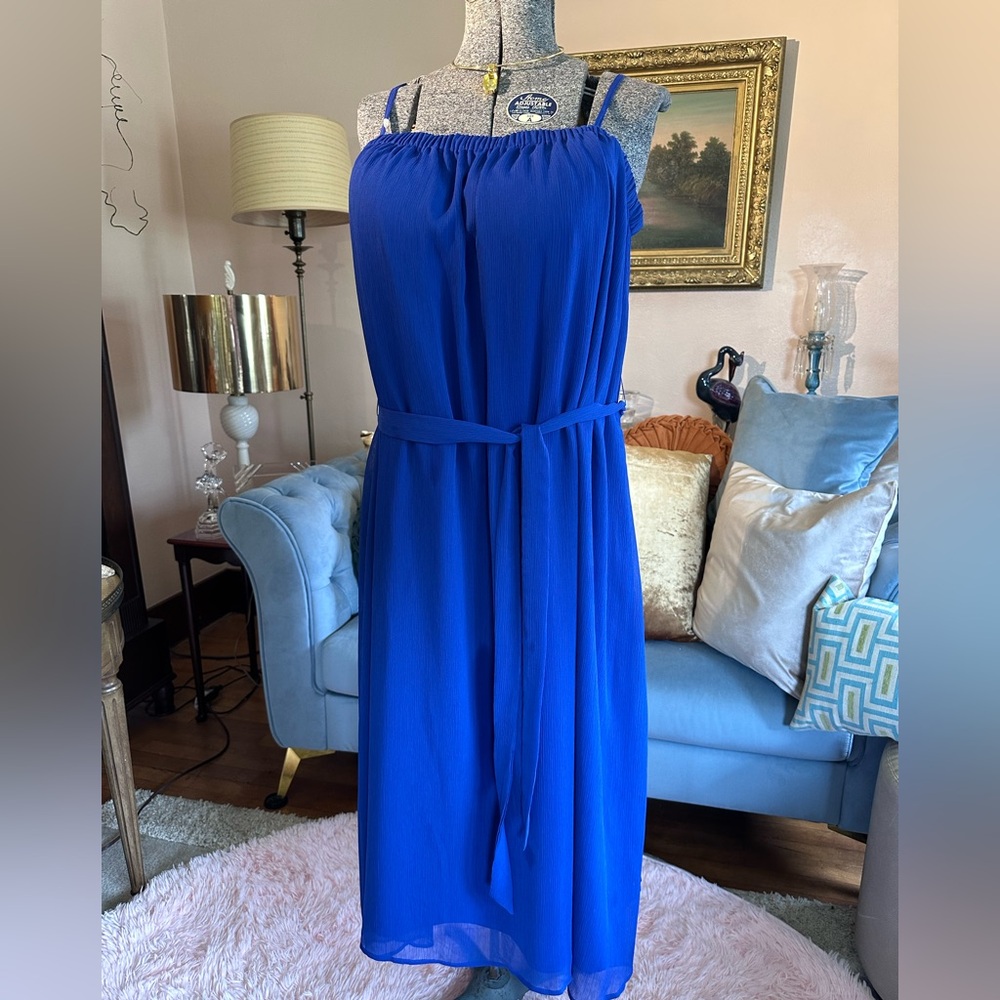 Gianni Bini Vibrant Blue Poolside Cocktail Dress